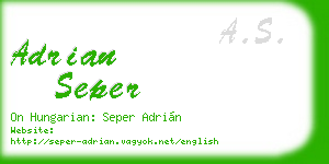 adrian seper business card